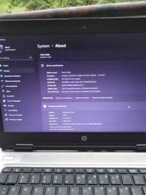A picture of hp laptop