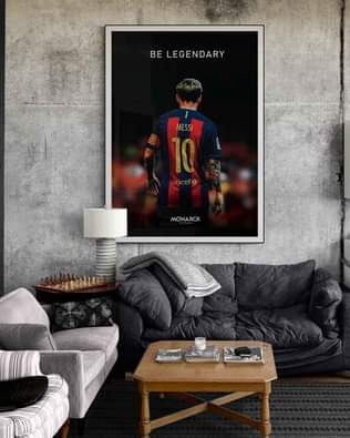 A picture of Messi Art Print Modern Home Office Gift for Him