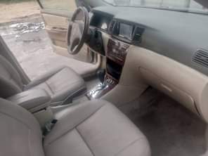 A picture of 2007 Corolla gray color with silent engine sharp gear and
