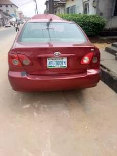 A picture of 2004 model corolla Going for 2 3m buyer settles 100k