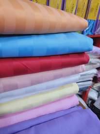 A picture of Stripped Egyptian cotton bedsheets