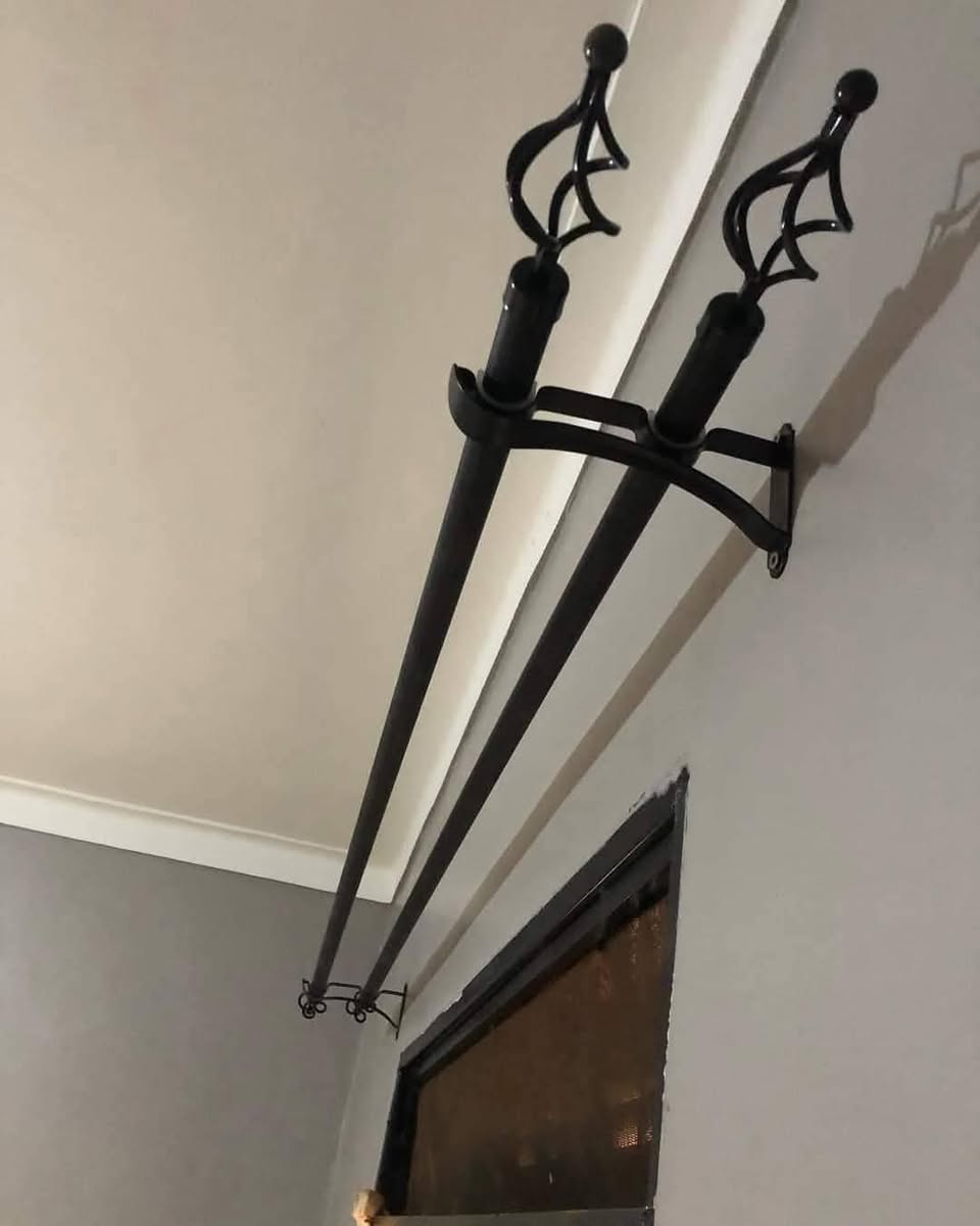 A picture of Curtain rods