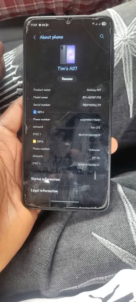 A picture of SAMSUNG galaxy A07