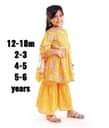 A picture of BEAUTIFULL Girl kurti sharara and
