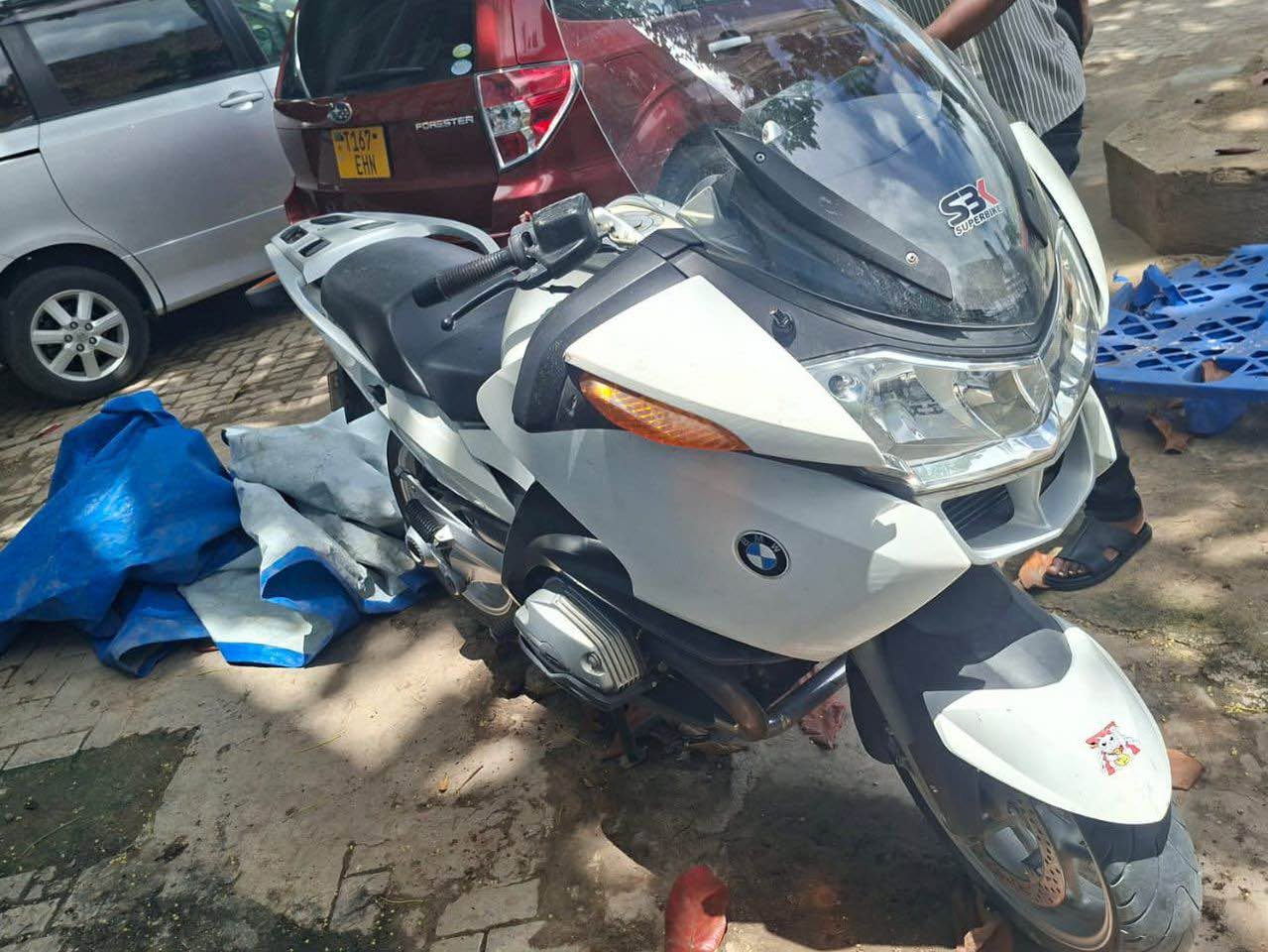 A picture of BMW motorcycle