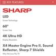 A picture of Sharp 60 Smart Android Tv