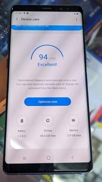 A picture of Samsung note 9