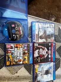 A picture of PS4 games at cheap price from 40000sh 70000sh