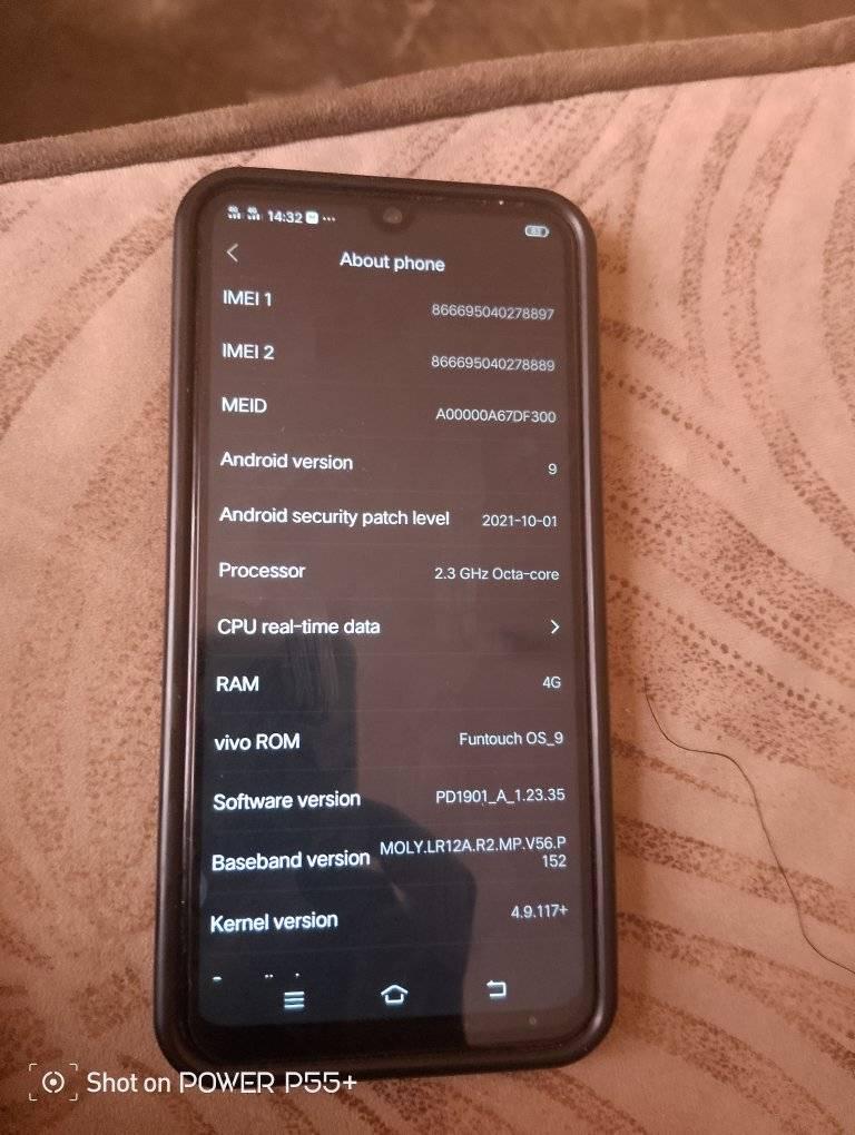 A picture of Vivo y3