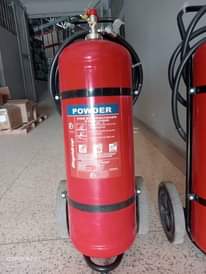 A picture of Fire extinguishers and car tracking devises in stock