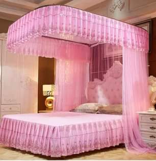 A picture of mosquito nets with