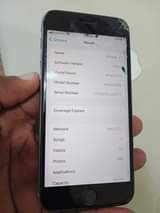 A picture of iPhone 6S 64GB nauza 100000 ya haraka simu imecreck kioo