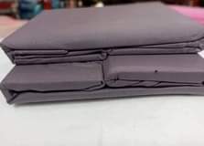 A picture of Plain cotton fitted bedsheets The package has 2 bedsheets one