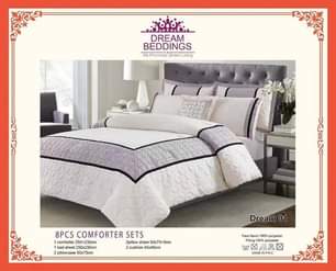 A picture of 8 piece comforters