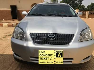 A picture of Toyota Corolla obama few months used with original duty 1
