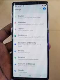 A picture of Samsung Galaxy Note 9