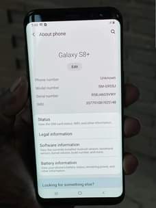A picture of S8 plus 64gb slightly creck 1 bei 170 tu 0750895005