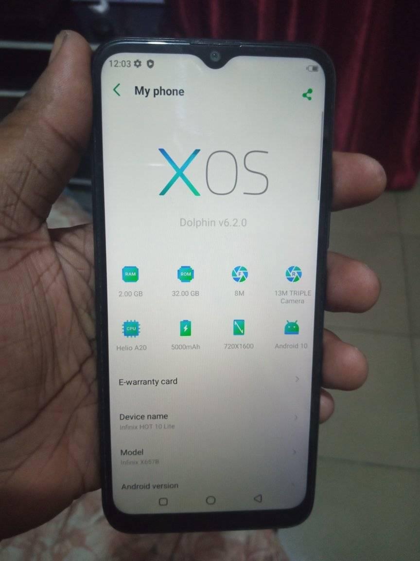 A picture of Infinix Hot10lite
