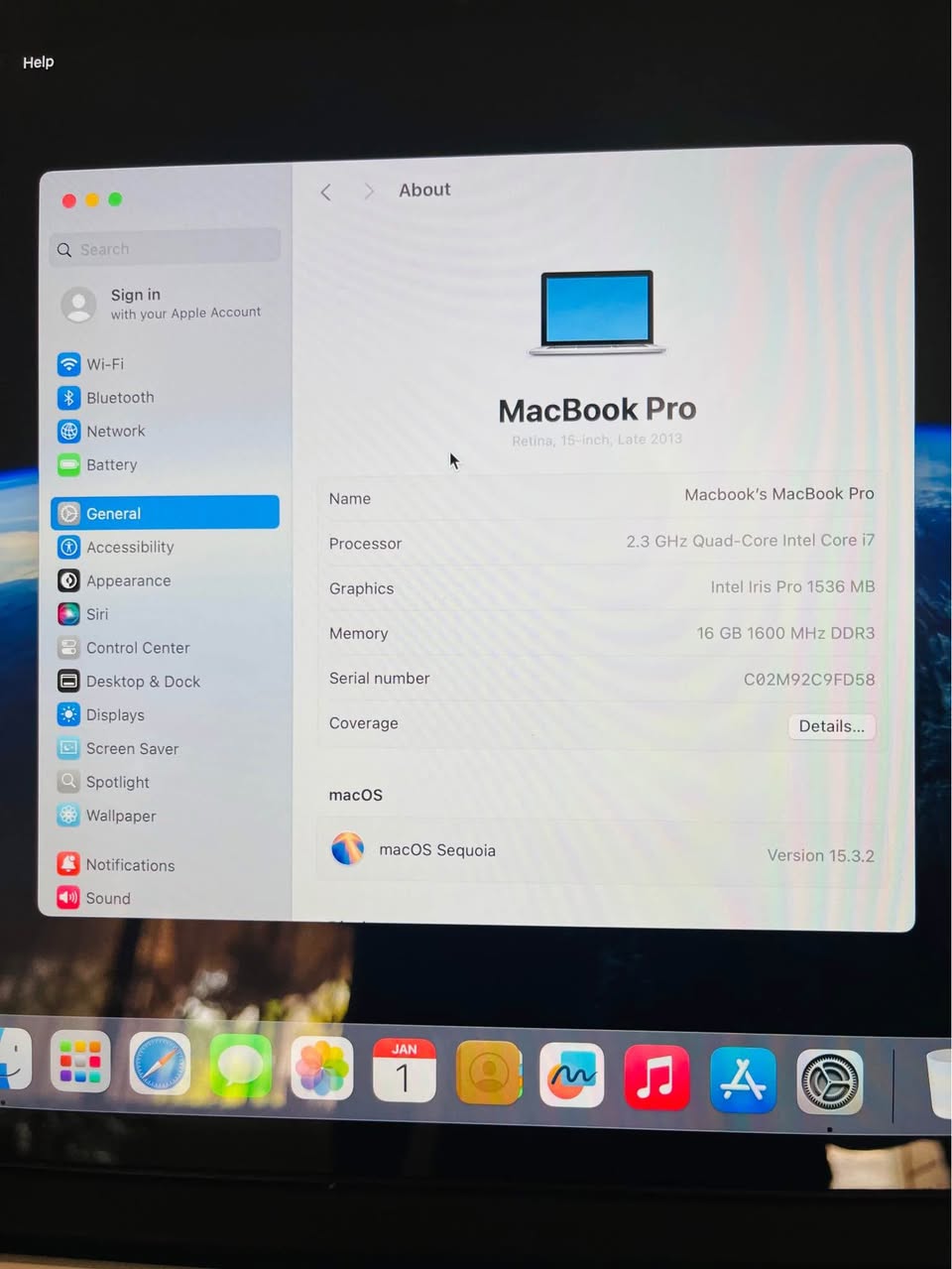 A picture of MacBook Pro