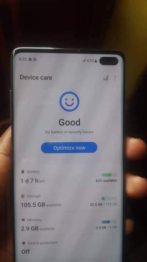 A picture of Samsung S 10