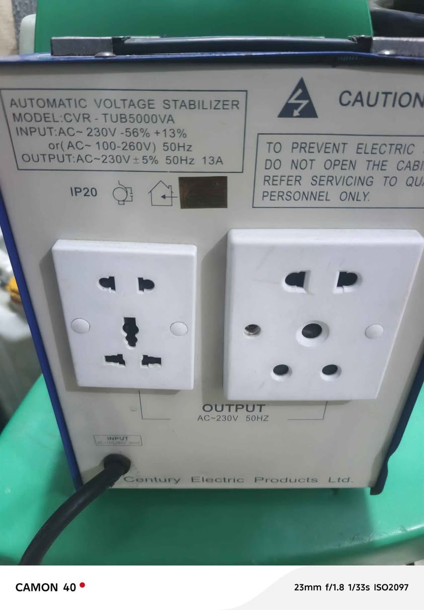 A picture of Century stabilizer 5KVA