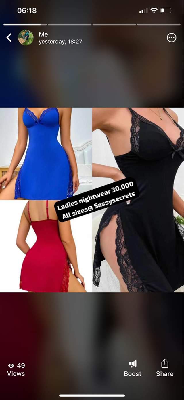 A picture of Ladies nightwear