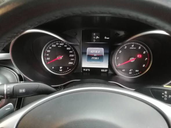 A picture of Benz c200 model 2018 for sale