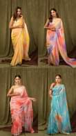 A picture of khadi organza saree collection