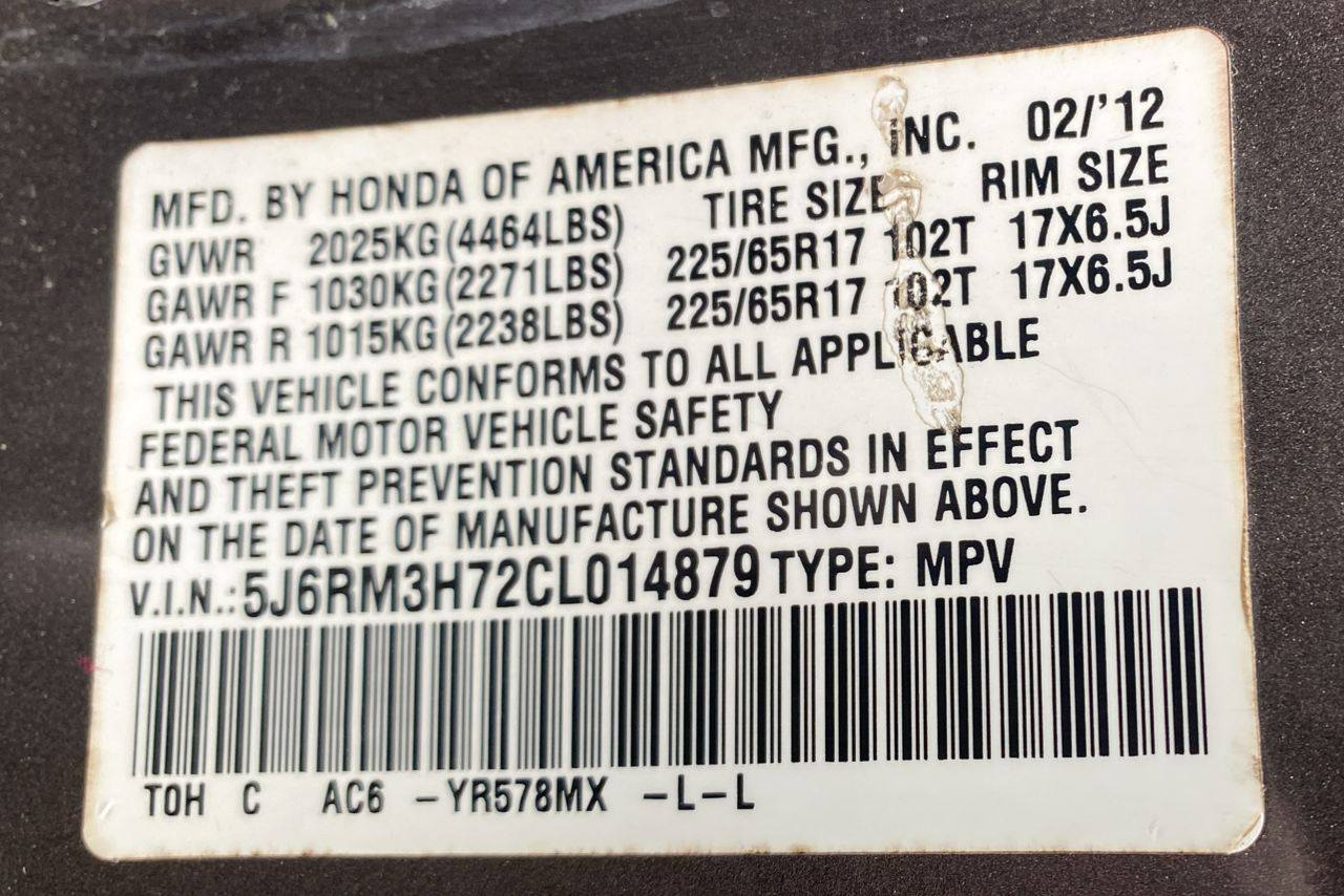 A picture of Honda CR V EX L