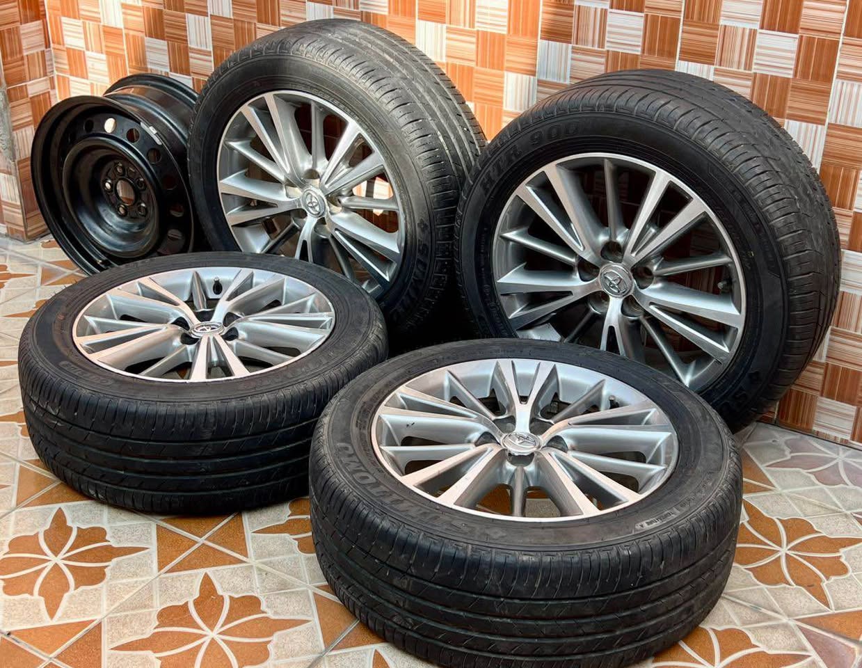 A picture of Original new model Toyota Corolla Rims and Tires for sale