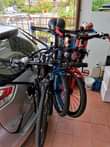 A picture of 3 Bike Trunk Mount Foldable Bicycle Carrier Rack Fits Most