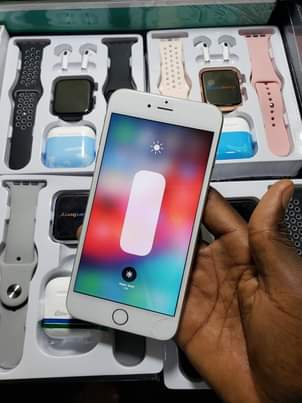 A picture of iPhone 6plus 64Gb storage at only UGX 150k