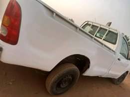 A picture of Toyota Hilux untouched chassis is available manual transmission is available