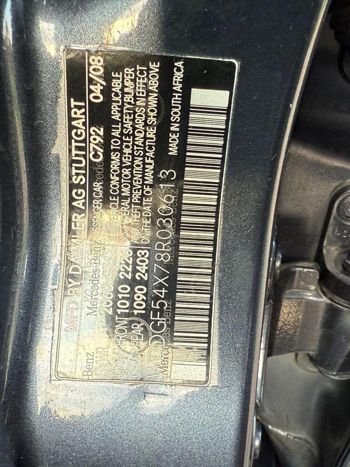 A picture of 2008 Mercedes Benz c class