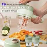 A picture of Electric Chopper with Brush Garlic Mincer Handheld Wireless Food Processor