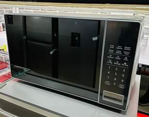 A picture of Hisense microwaves