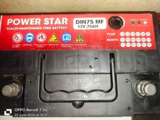 A picture of 75amps battery