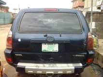 A picture of Nigeria uses Toyota 4runner 2005 first body Location Lagos Price