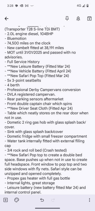 campervans for sale uk