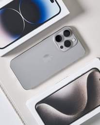 A picture of Iphone 15pro max on loan with down payment of 1.8m
