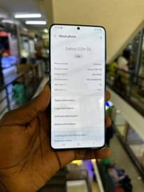A picture of Clean Samsung S20 plus dual sim 128GB storage 12GB ram