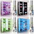 A picture of 3 column plastic closets