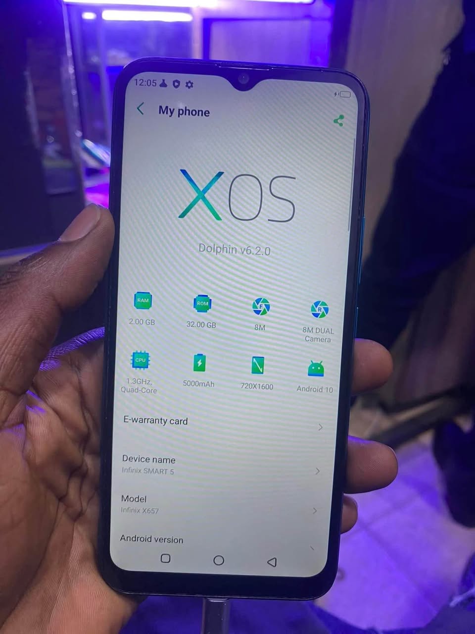 A picture of Infinix smart 5