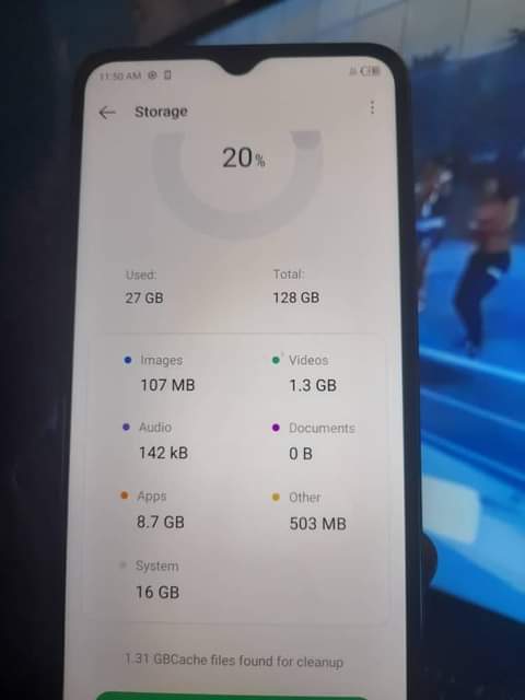 A picture of Infinix hot 30