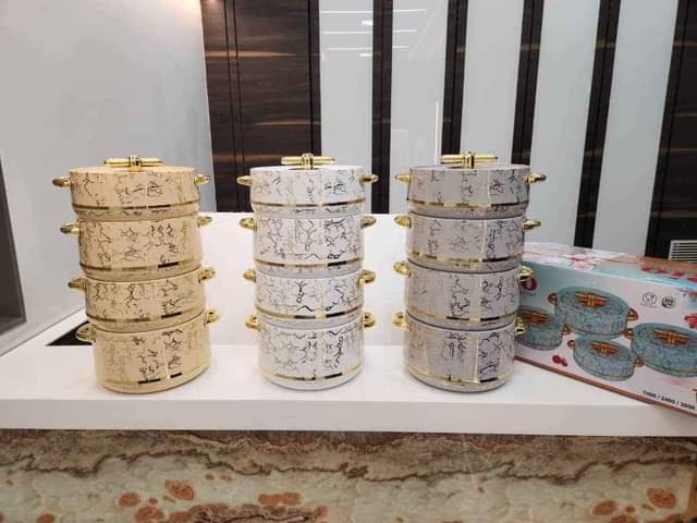 A picture of Set ya hotpot 4pc hazipoozi kabisa yoyote utapata Kwa 75