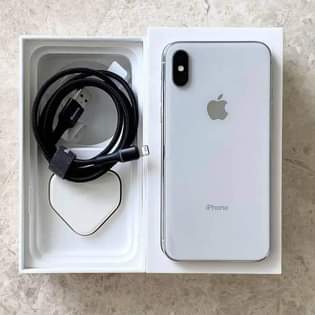 A picture of iPhone X 128GB WhatsApp or call 0707074663