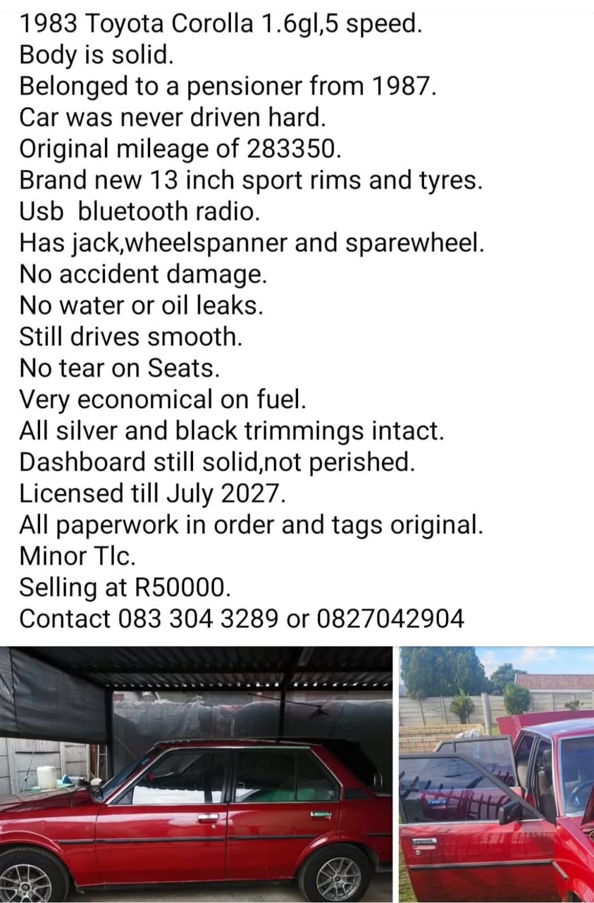used toyota corolla