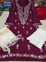A picture of cotton kurti with lycra