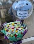 A picture of Bouquets and money towers