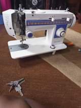 A picture of Electric sewing machine with designs